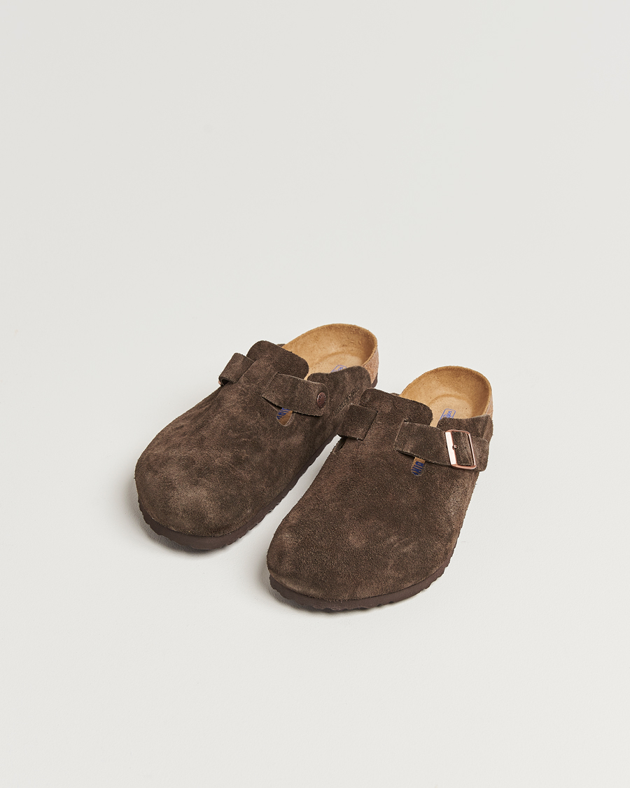 Mies | Sandaalit ja tohvelit | BIRKENSTOCK | Boston Soft Footbed Mocca Suede
