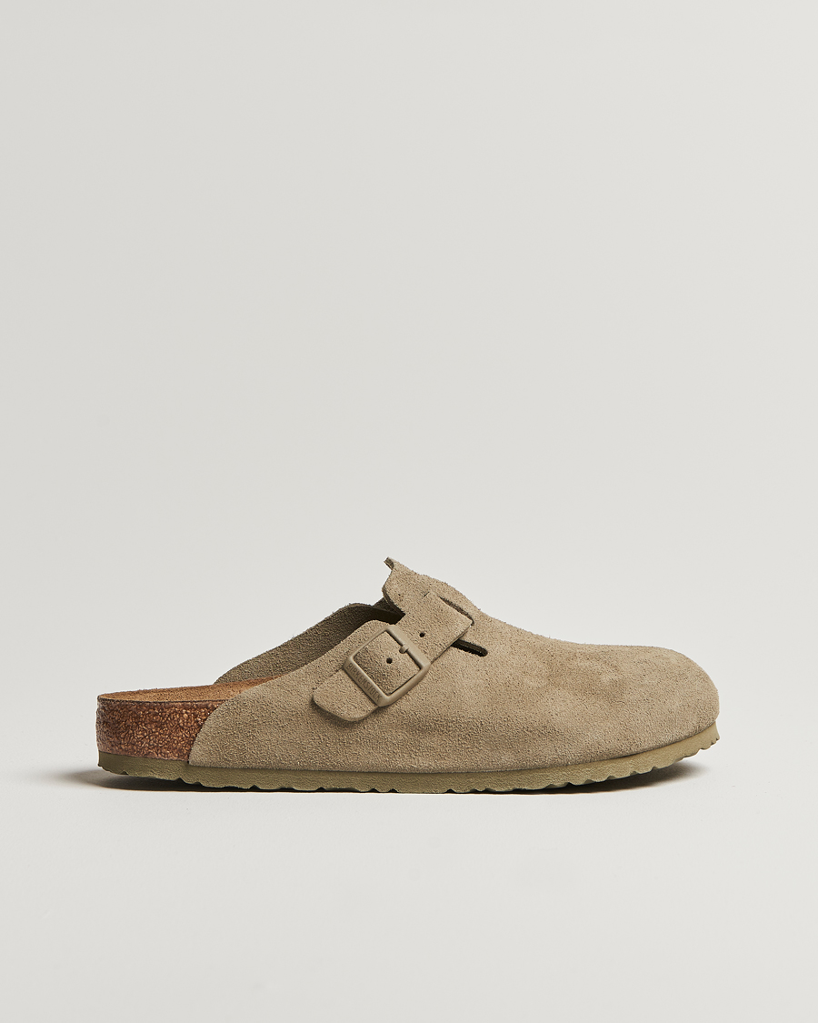 Mies | Sandaalit ja tohvelit | BIRKENSTOCK | Boston Classic Footbed Faded Khaki Suede
