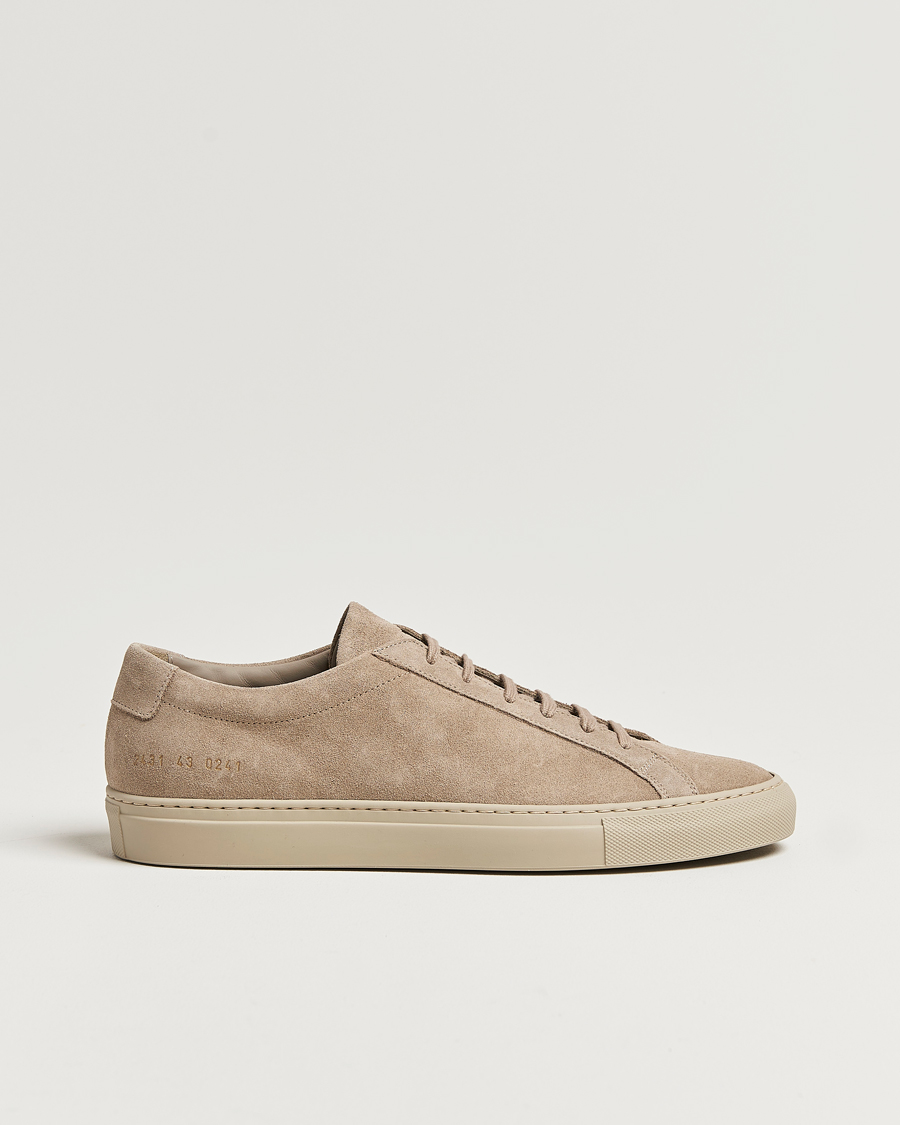 Mies | Common Projects Original Achilles Suede Sneaker Taupe | Common Projects | Original Achilles Suede Sneaker Taupe
