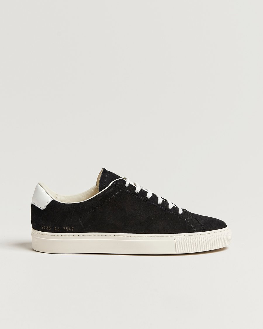 Mies | Common Projects Retro Suede Sneaker Black | Common Projects | Retro Suede Sneaker Black