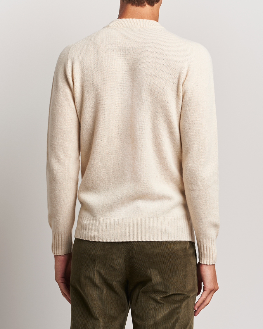 Mies | Puserot | Altea | Wool/Cashmere Crew Neck Pullover Latte