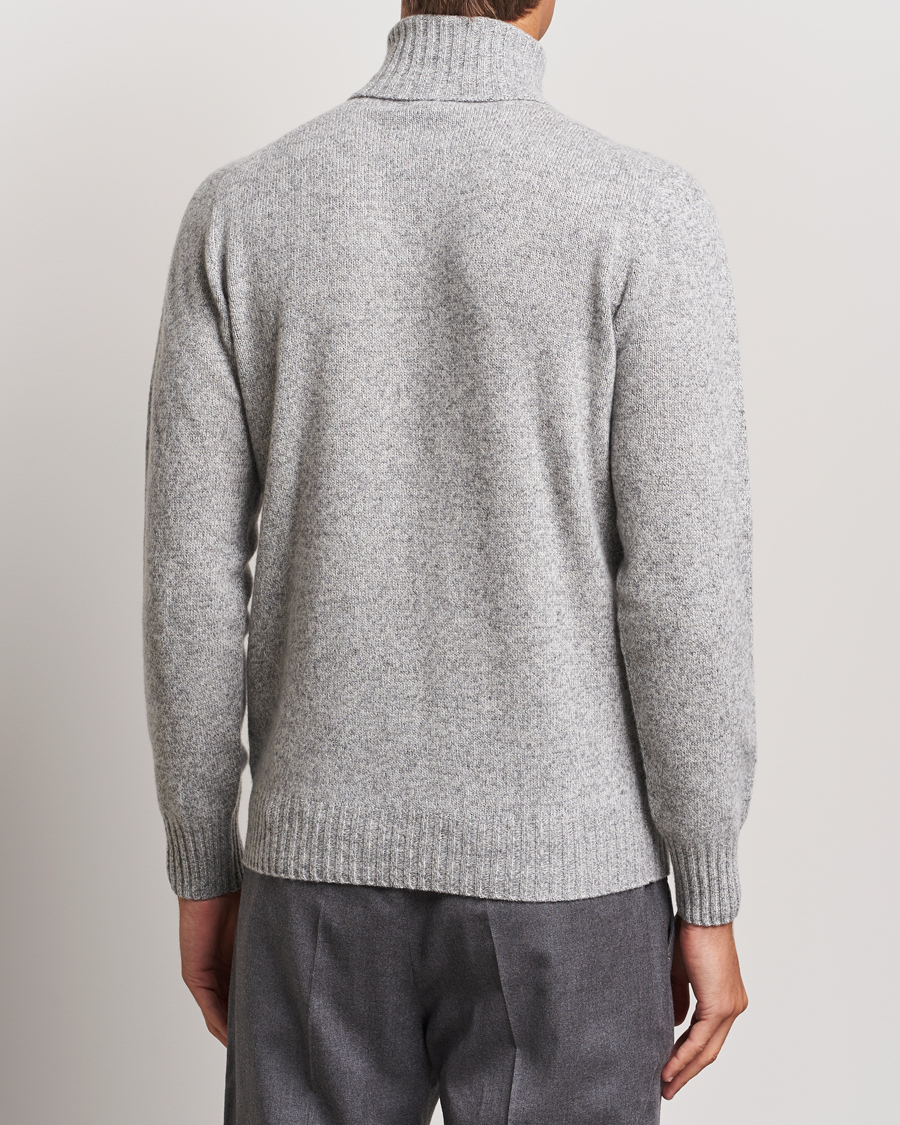 Mies | Puserot | Altea | Wool/Cashmere Rollneck Grey Melange