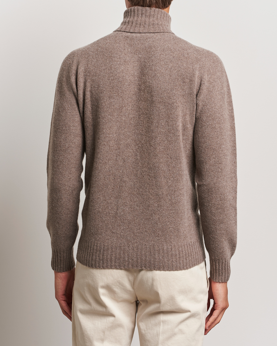 Mies | Puserot | Altea | Wool/Cashmere Rollneck Taupe