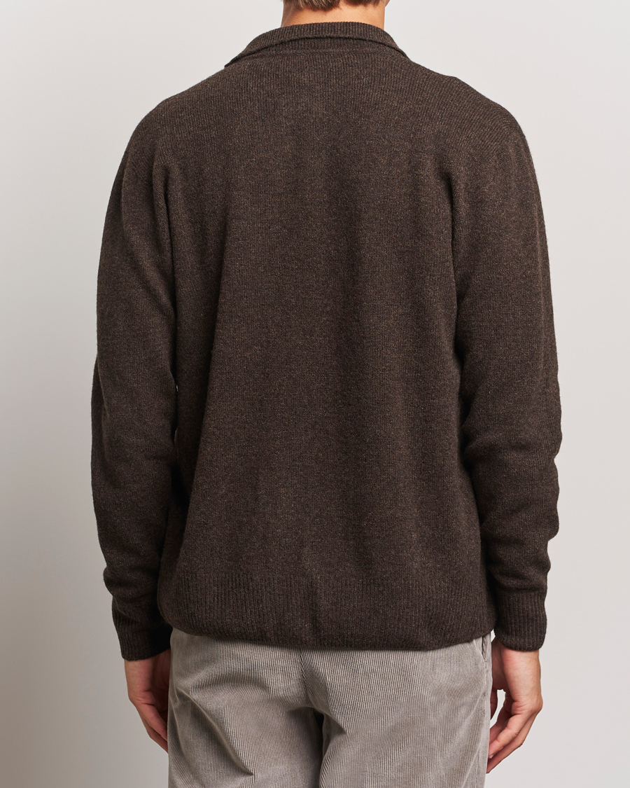 Mies | Puserot | Altea | Shetland Collared Cardigan Brown