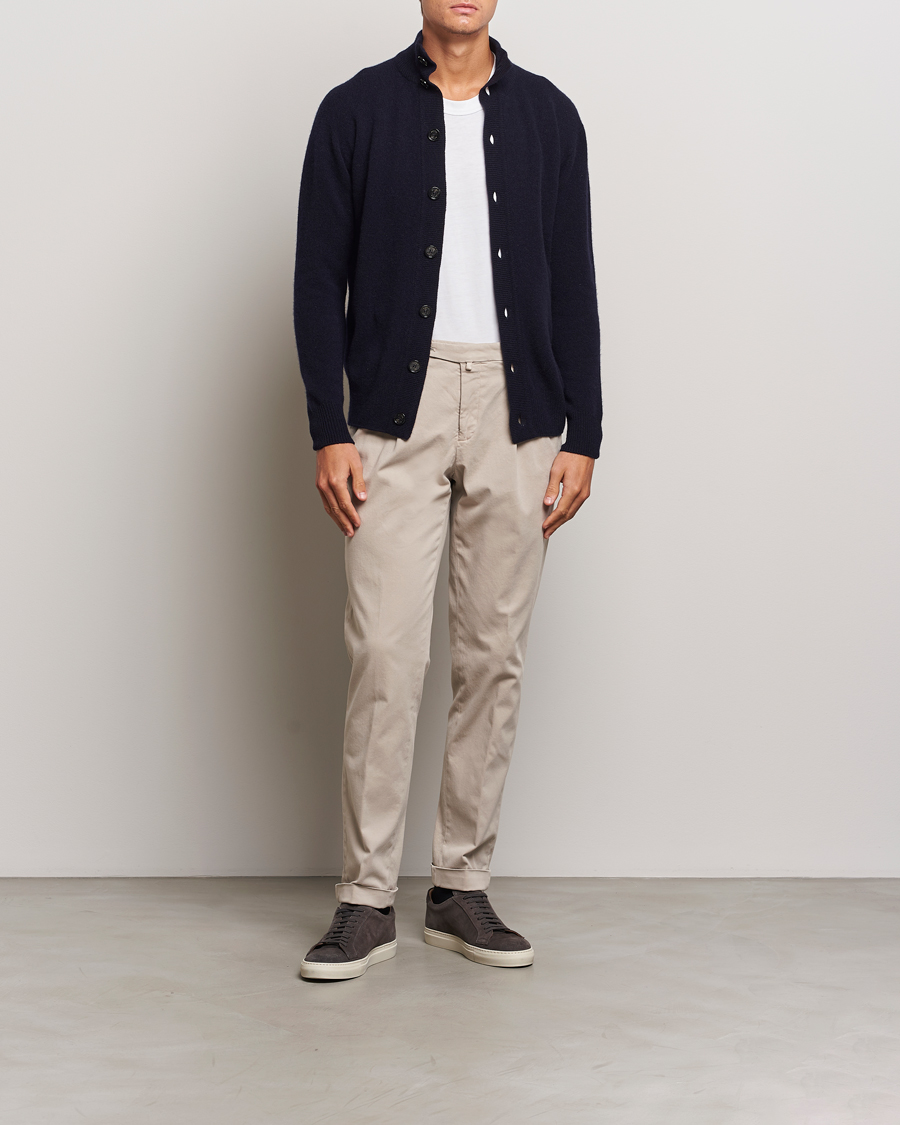 Mies | Puserot | Altea | Shetland Cardigan Navy