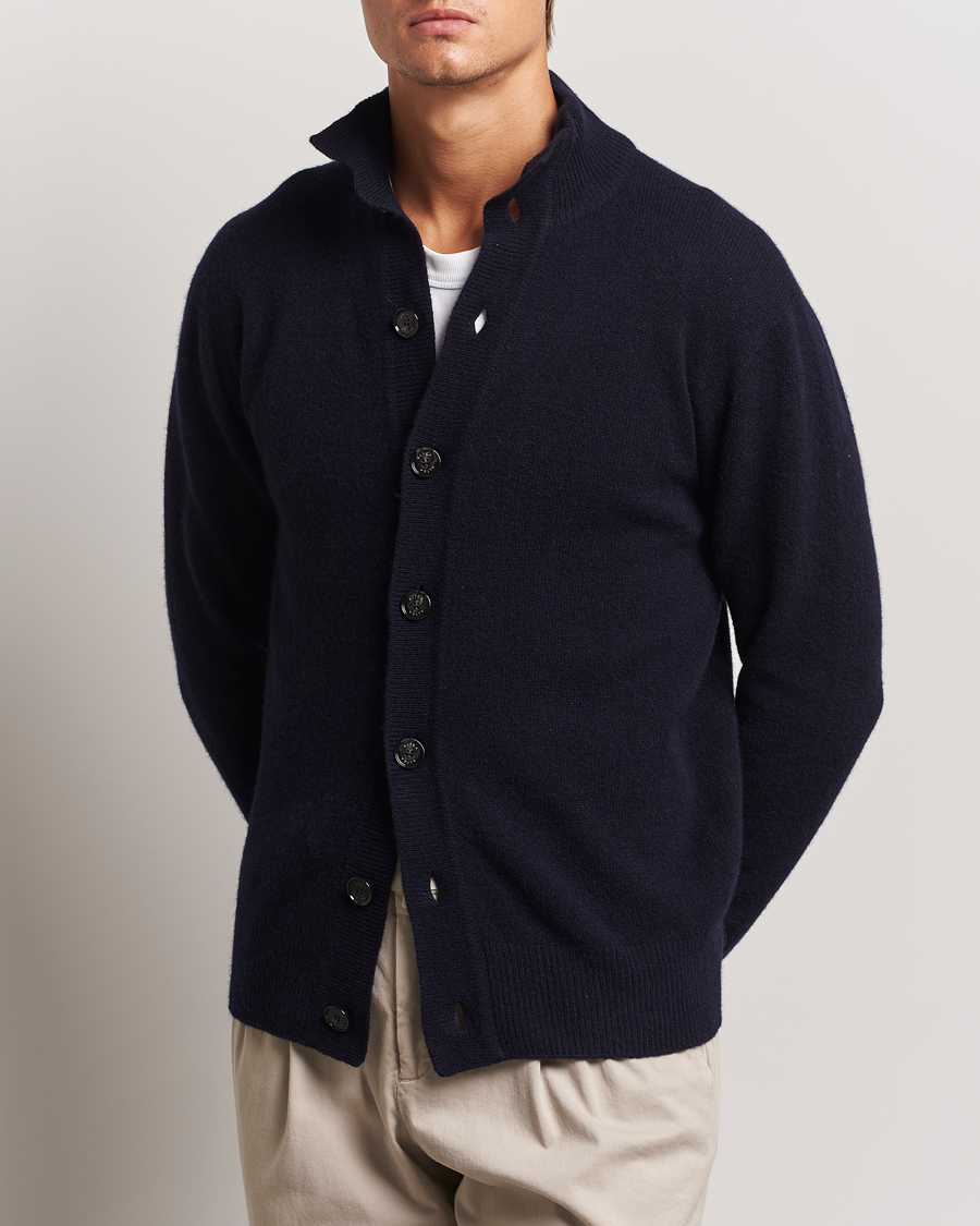 Mies | Puserot | Altea | Shetland Cardigan Navy
