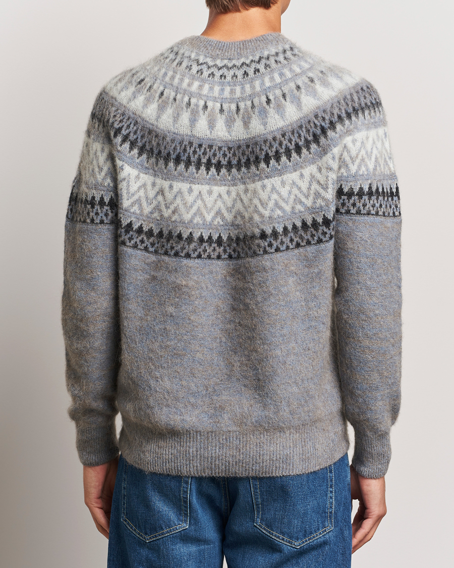 Mies | Puserot | Altea | Wool/Cashmere Norwegian Sweater Grey