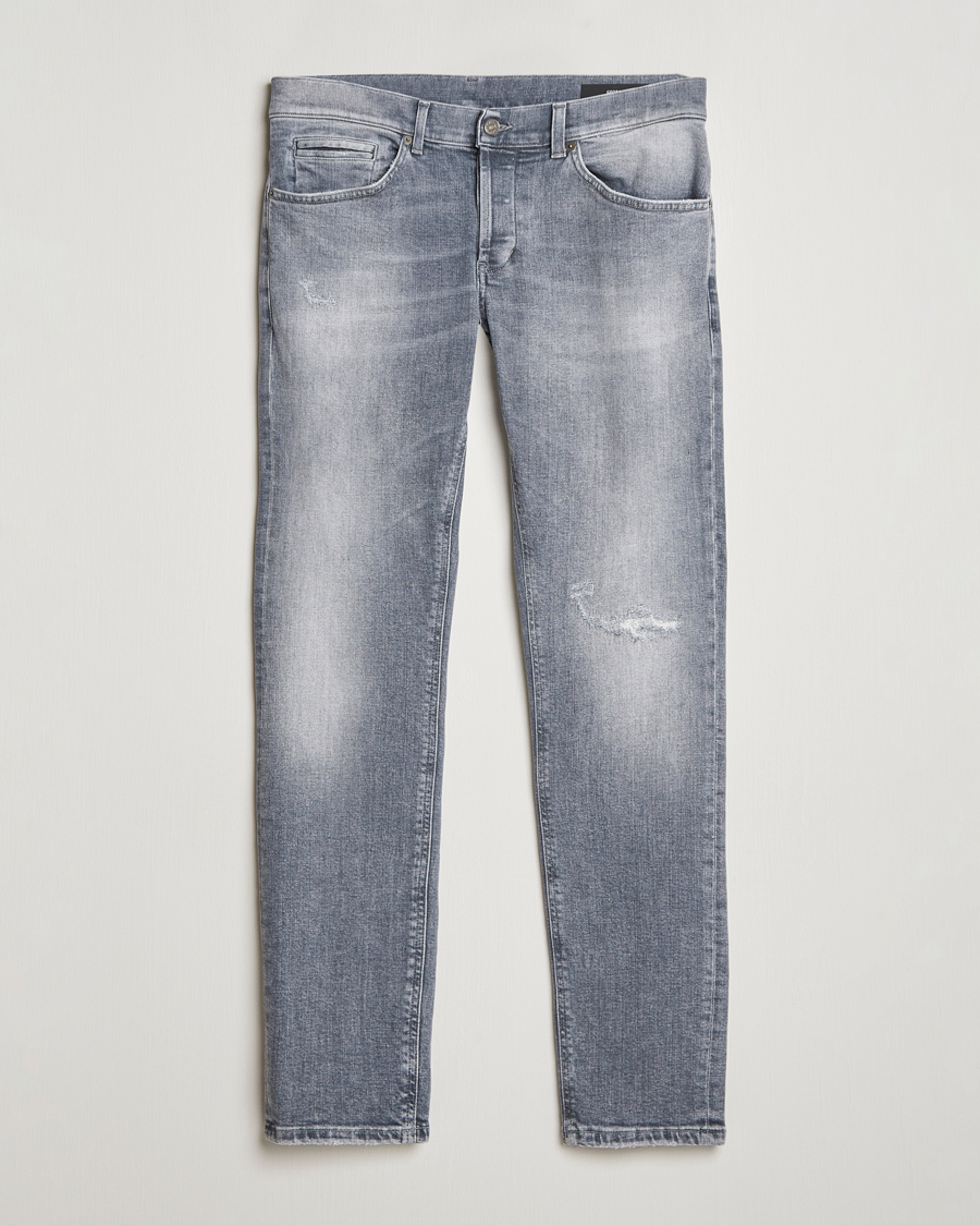 Mies | Farkut | Dondup | George Light Distressed Jeans Light Grey