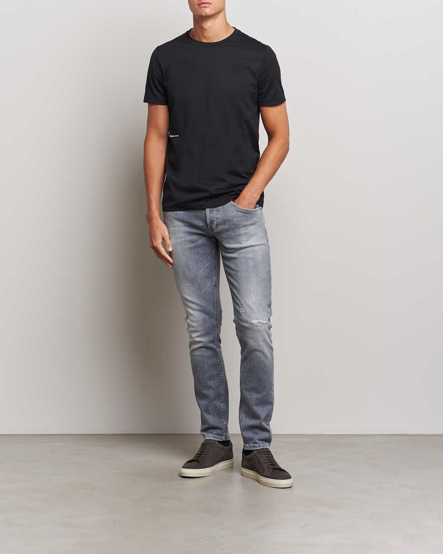 Mies | Farkut | Dondup | George Light Distressed Jeans Light Grey