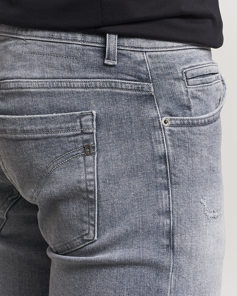 Mies | Farkut | Dondup | George Light Distressed Jeans Light Grey