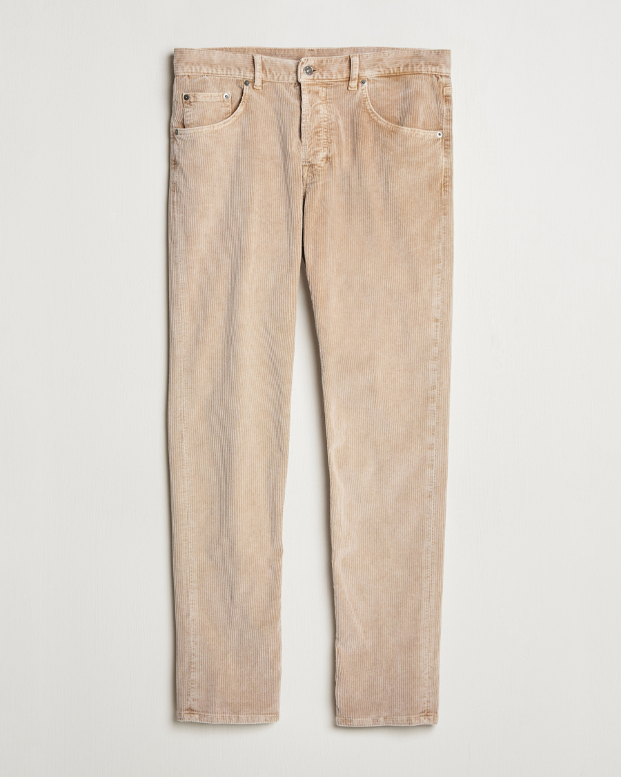 Mies | Housut | Dondup | Icon Corduroy Trousers Light Beige