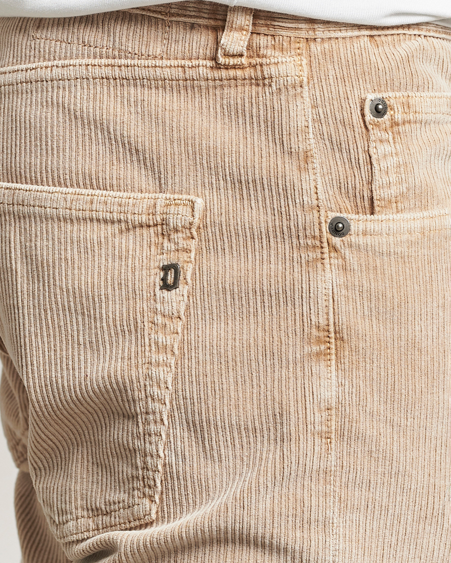 Mies | Housut | Dondup | Icon Corduroy Trousers Light Beige