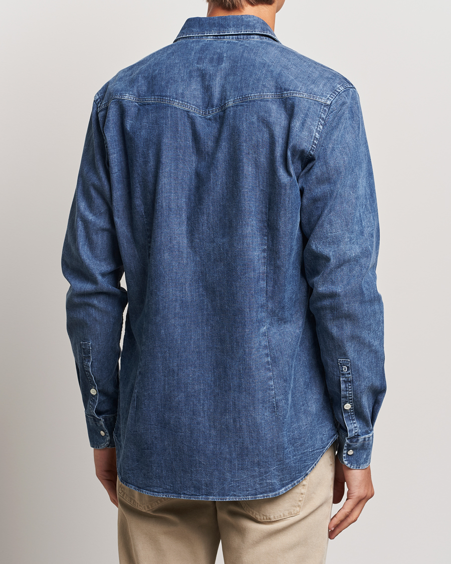 Mies | Kauluspaidat | Dondup | Slim Fit Denim Shirt Medium Blue