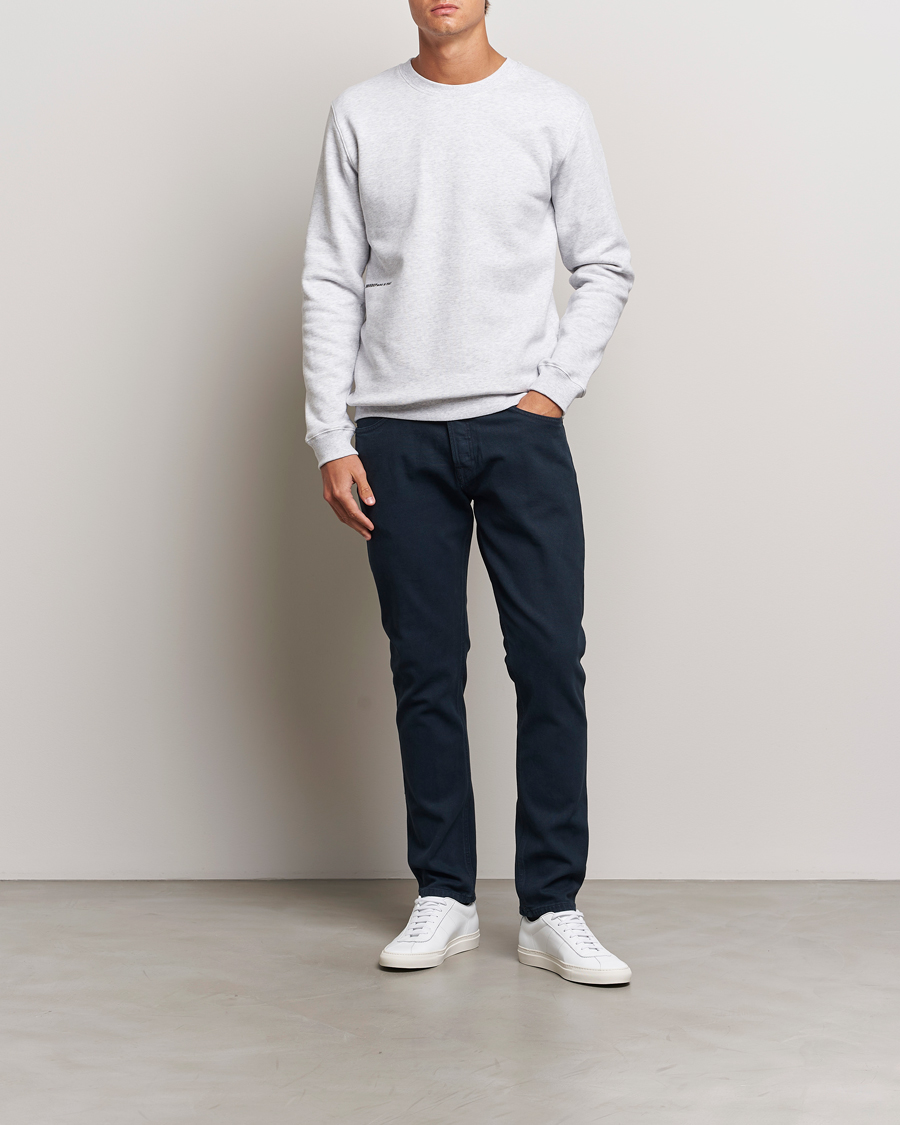 Mies | Puserot | Dondup | Logo Crew Neck Sweatshirt Grey Melange