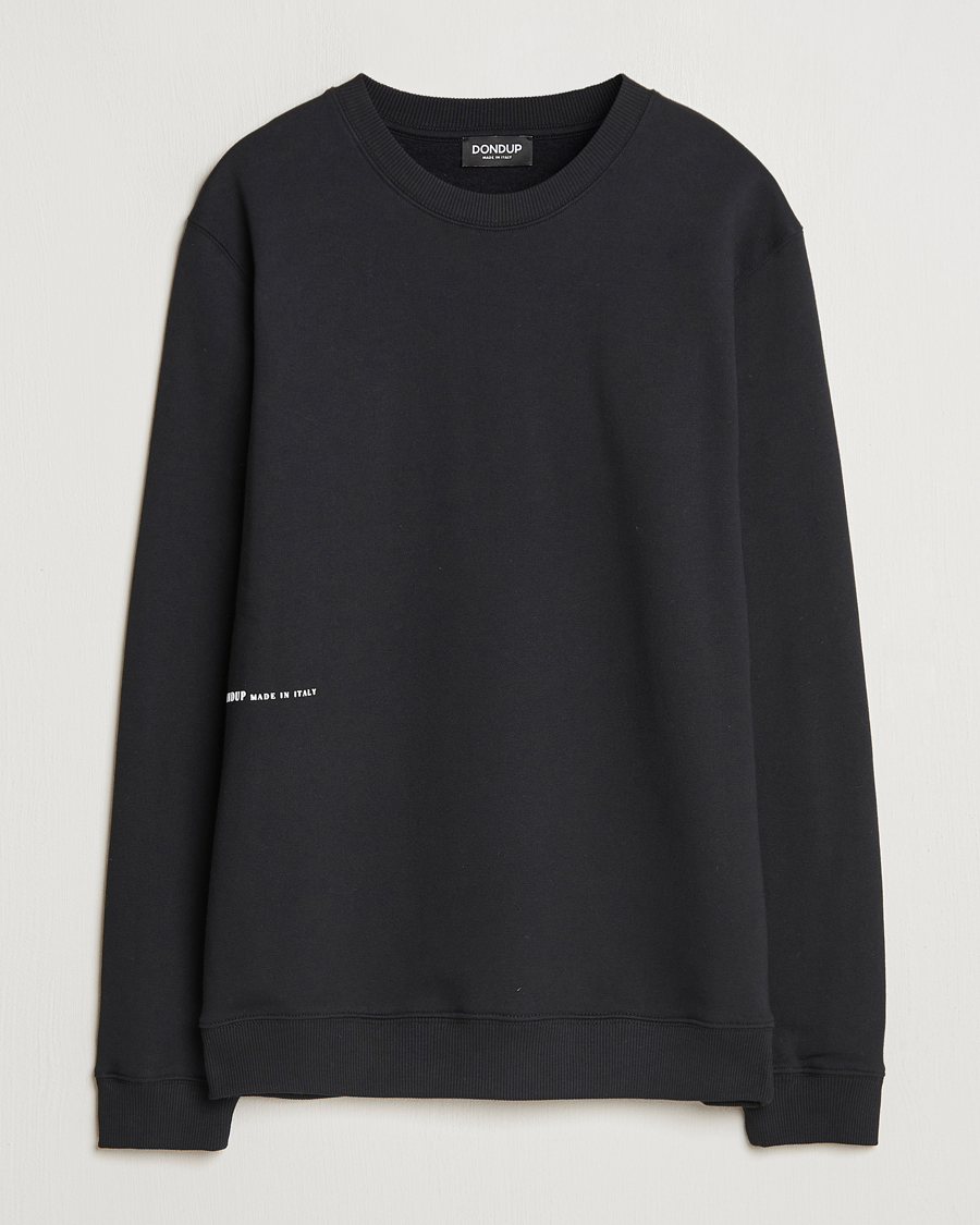 Mies | Puserot | Dondup | Logo Crew Neck Sweatshirt Black