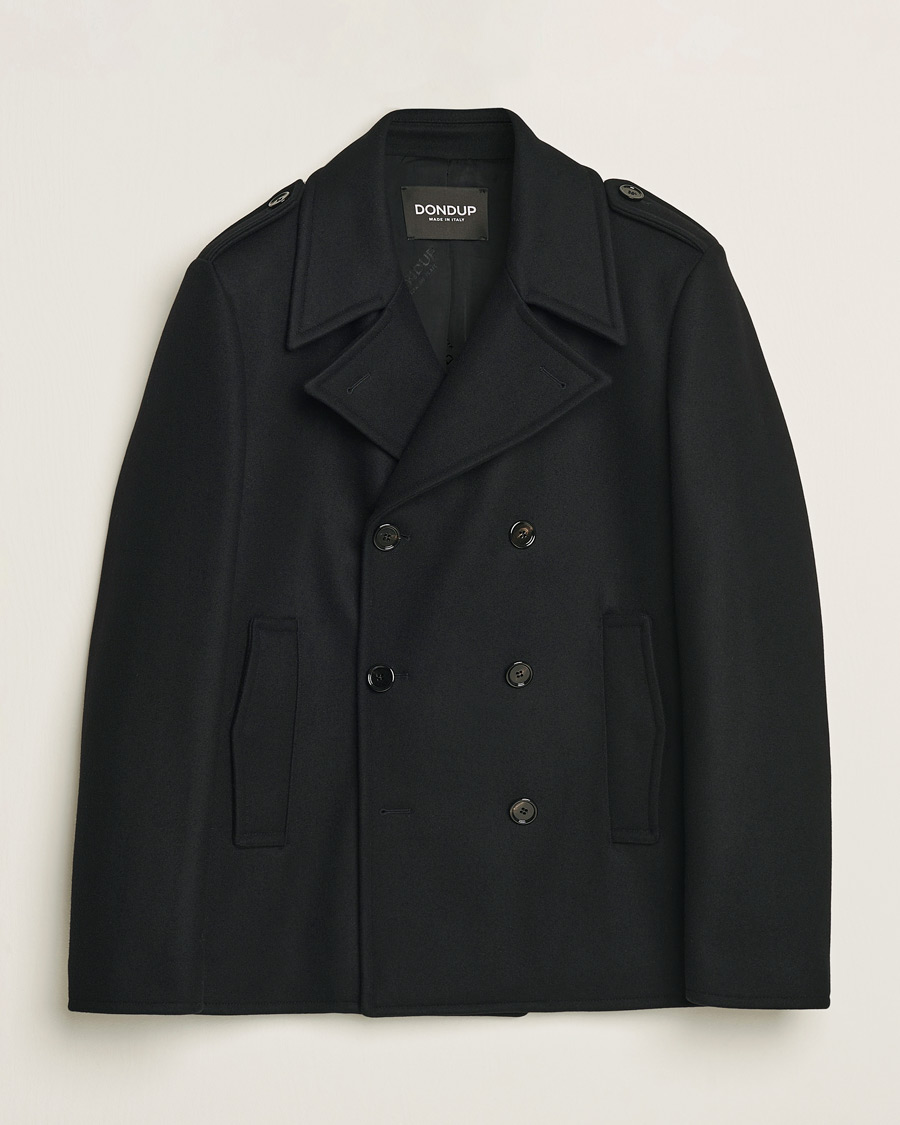 Mies | Takit | Dondup | Wool Peacoat Black