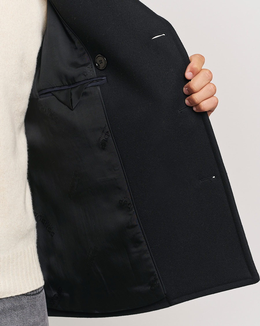 Mies | Takit | Dondup | Wool Peacoat Black