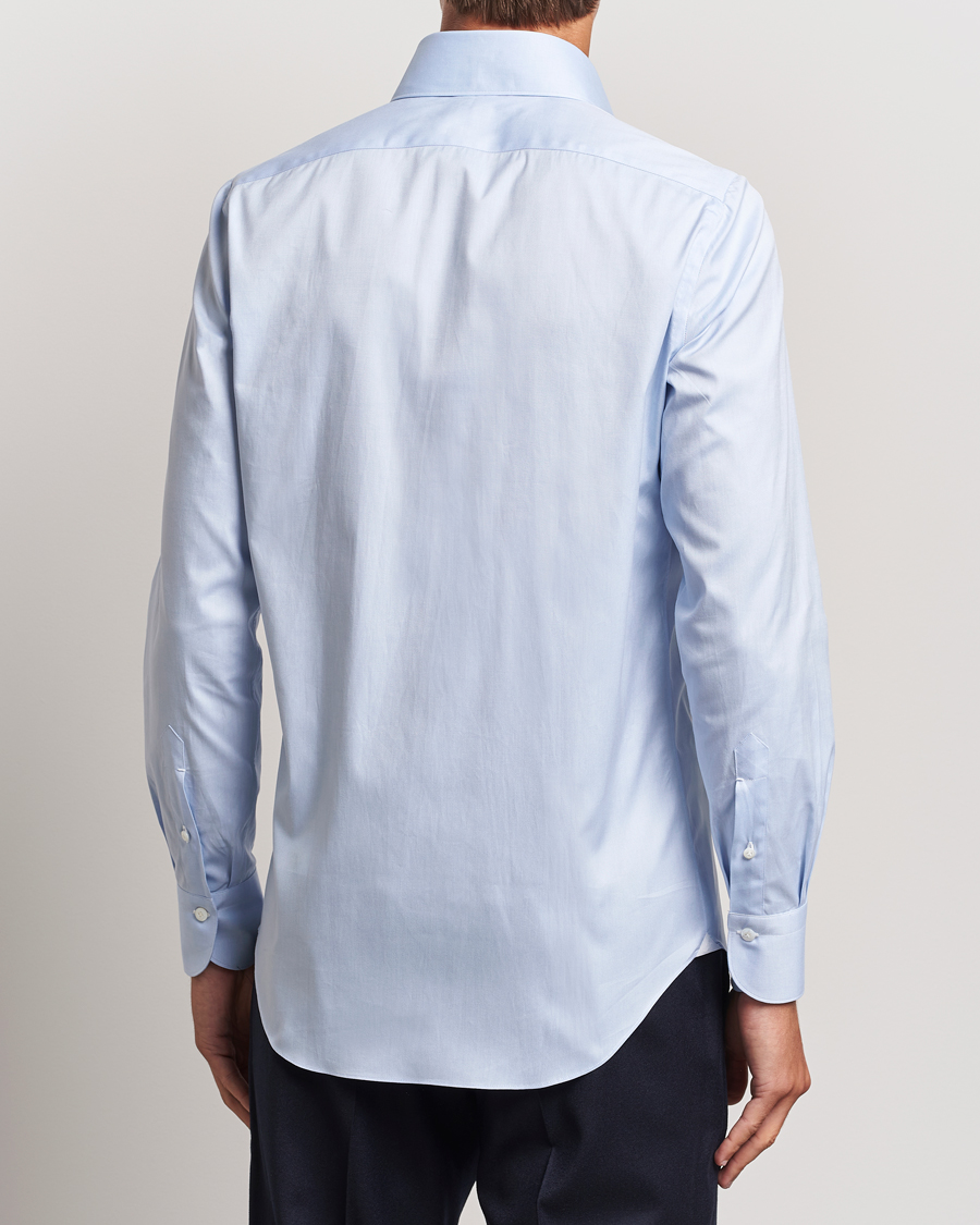 Mies | Kauluspaidat | Finamore Napoli | Milano Slim Oxford Button Down Shirt Light Blue