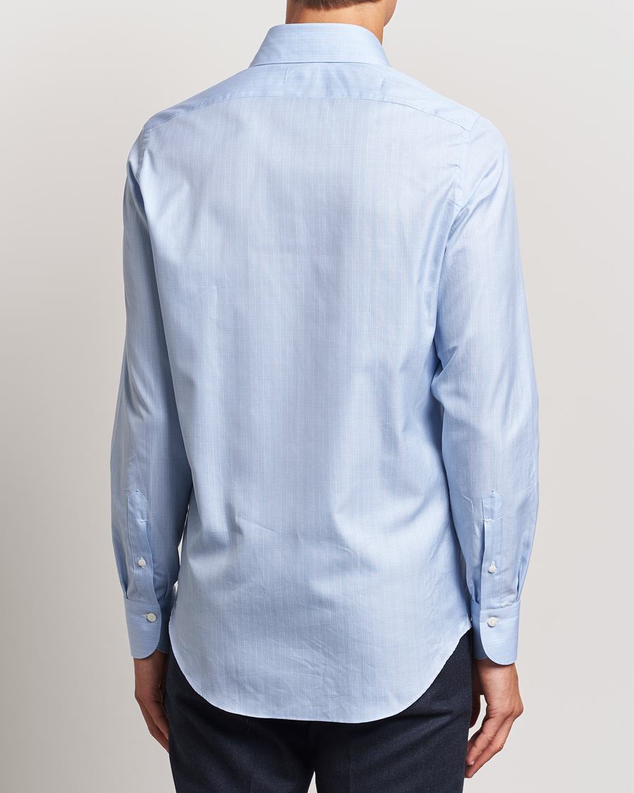 Mies | Kauluspaidat | Finamore Napoli | Milano Slim Giza 170 Dress Shirt Blue Check