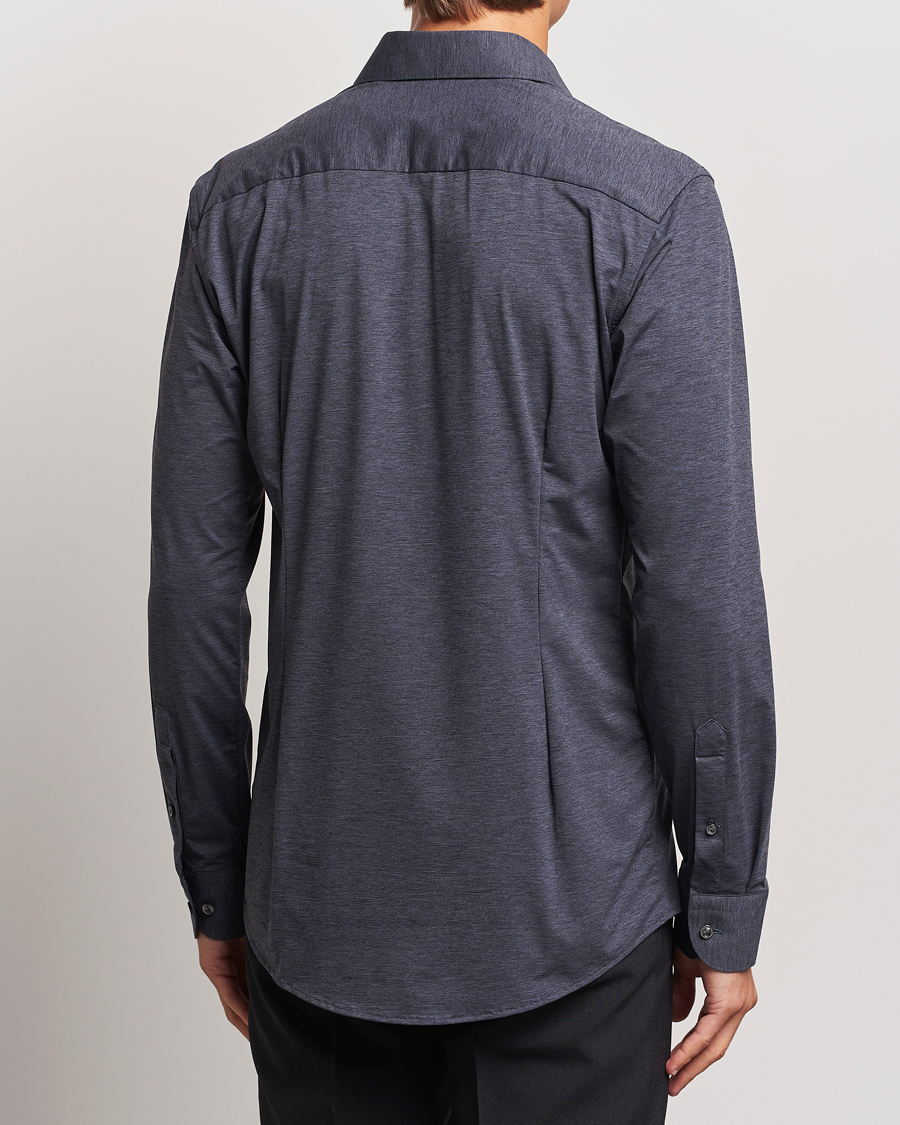 Mies | Kauluspaidat | Eton | Slim Fit Four Way Stretch Shirt Dark Grey