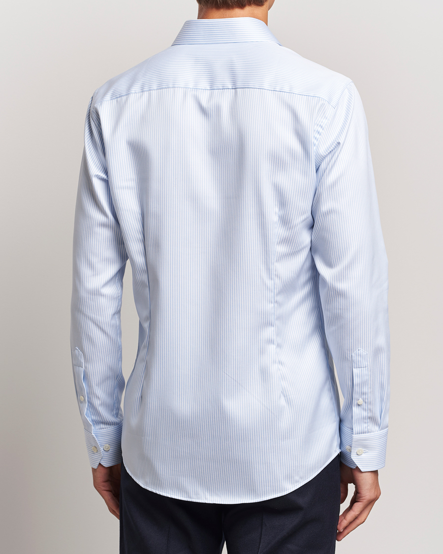 Mies | Kauluspaidat | Eton | Slim Fit Signature Twill Striped Shirt Blue/White