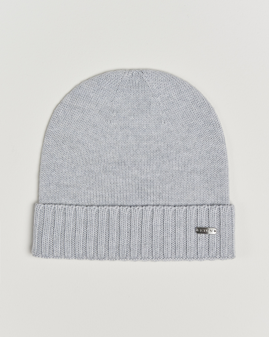 Mies | Eton Wool Beanie Light Grey | Eton | Wool Beanie Light Grey