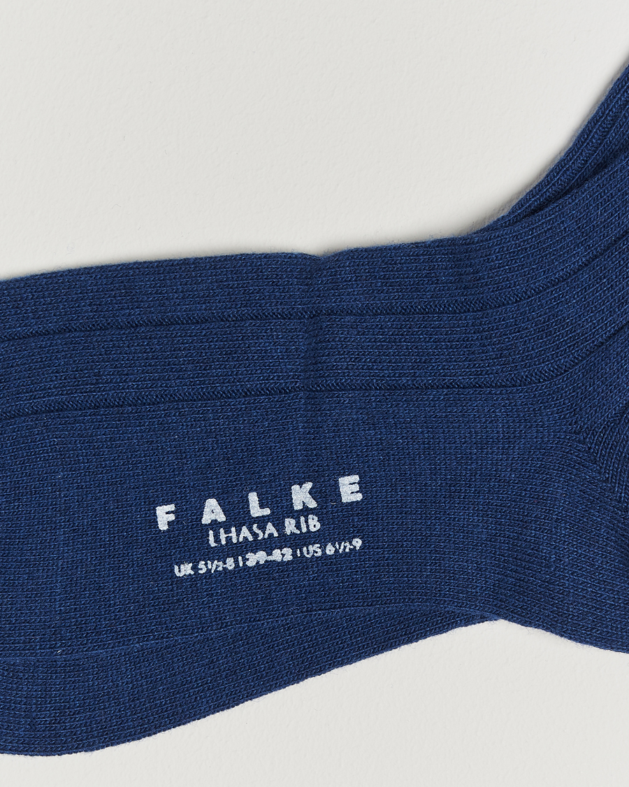 Mies | Alusvaatteet | Falke | Lhasa Cashmere Socks Royal Blue
