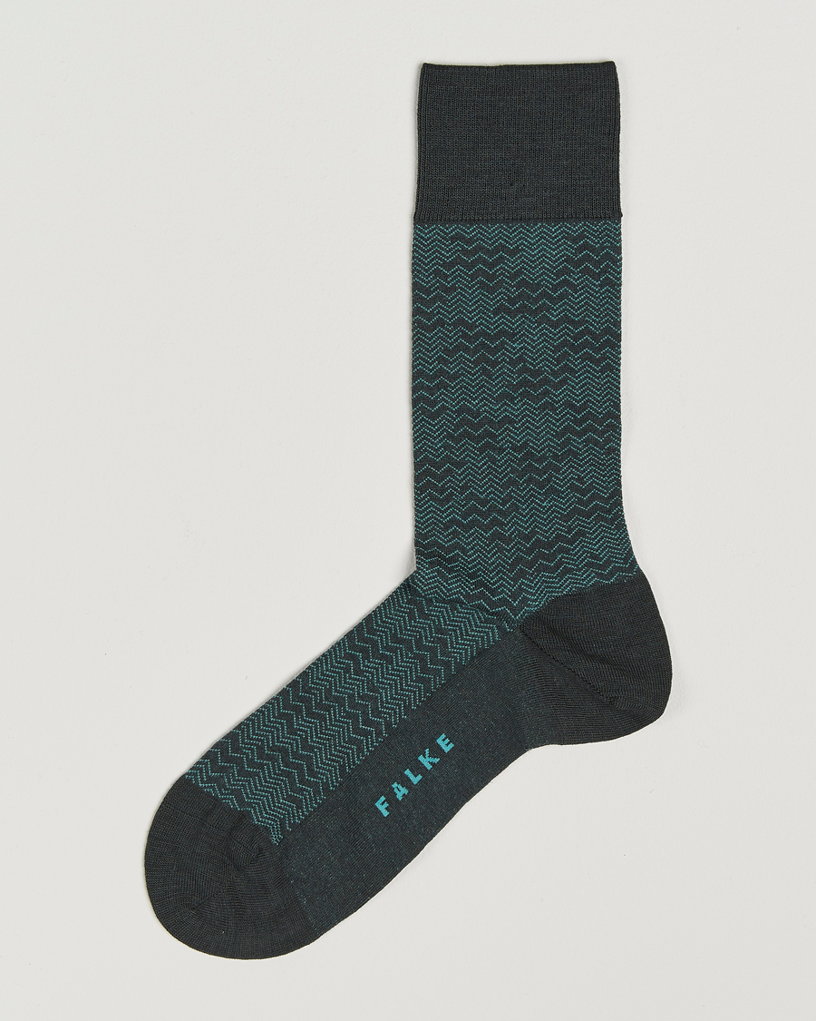 Mies | Alusvaatteet | Falke | Mighty Nest Wool/Cotton Socks Forest Green