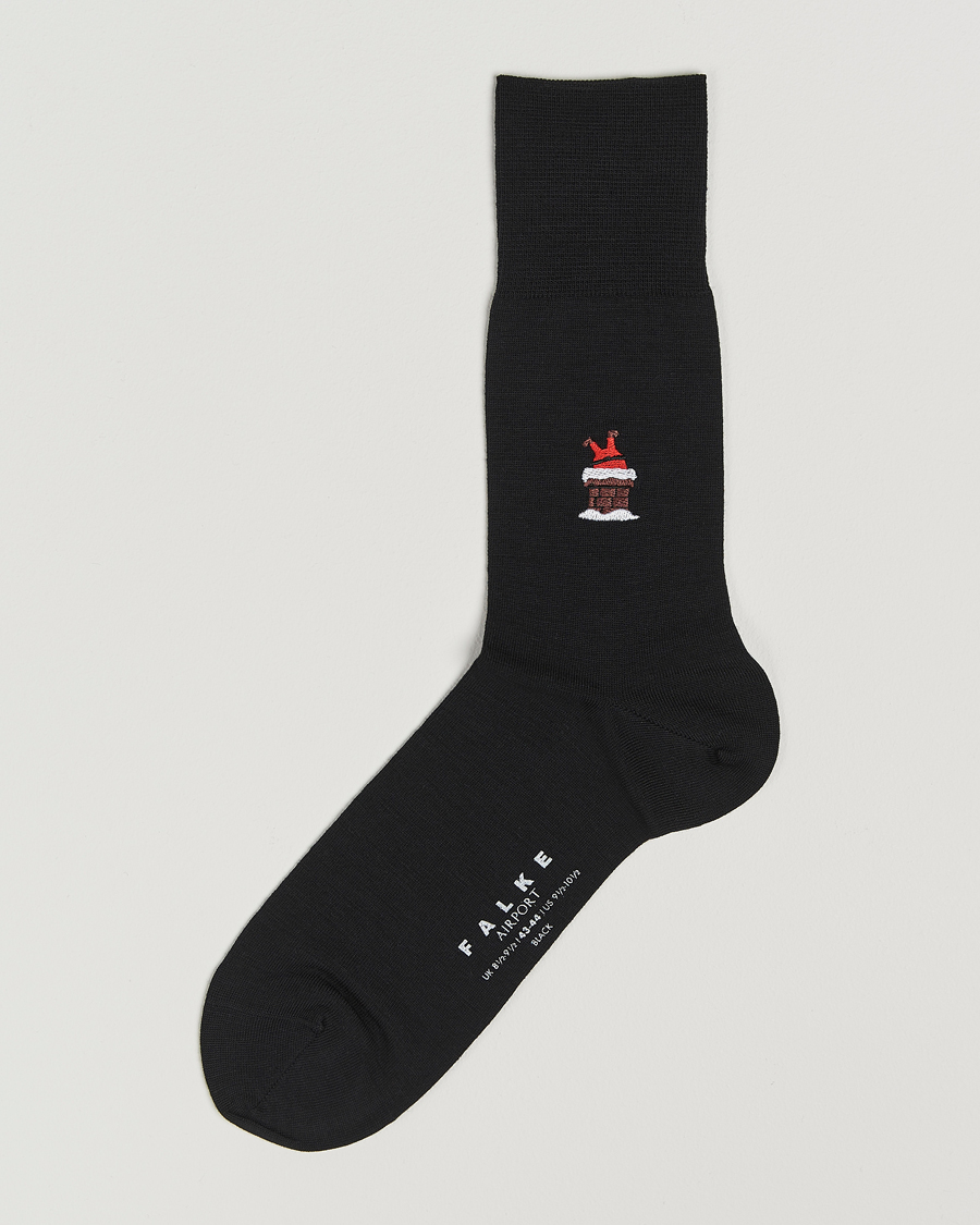 Mies | Alusvaatteet | Falke | Airport Santa Socks Black
