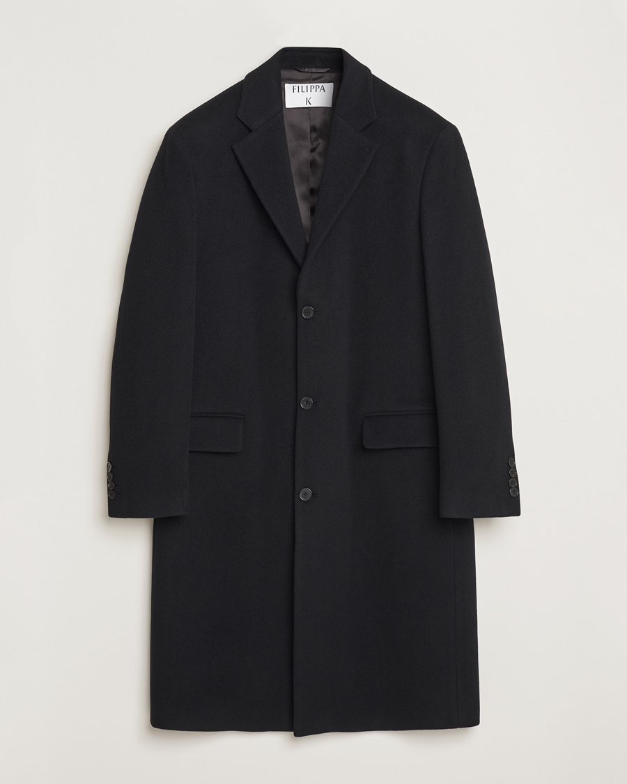 Mies | Takit | Filippa K | Relaxed Wool Coat Black