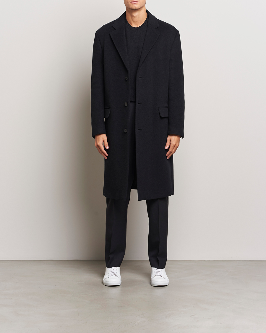 Mies | Takit | Filippa K | Relaxed Wool Coat Black