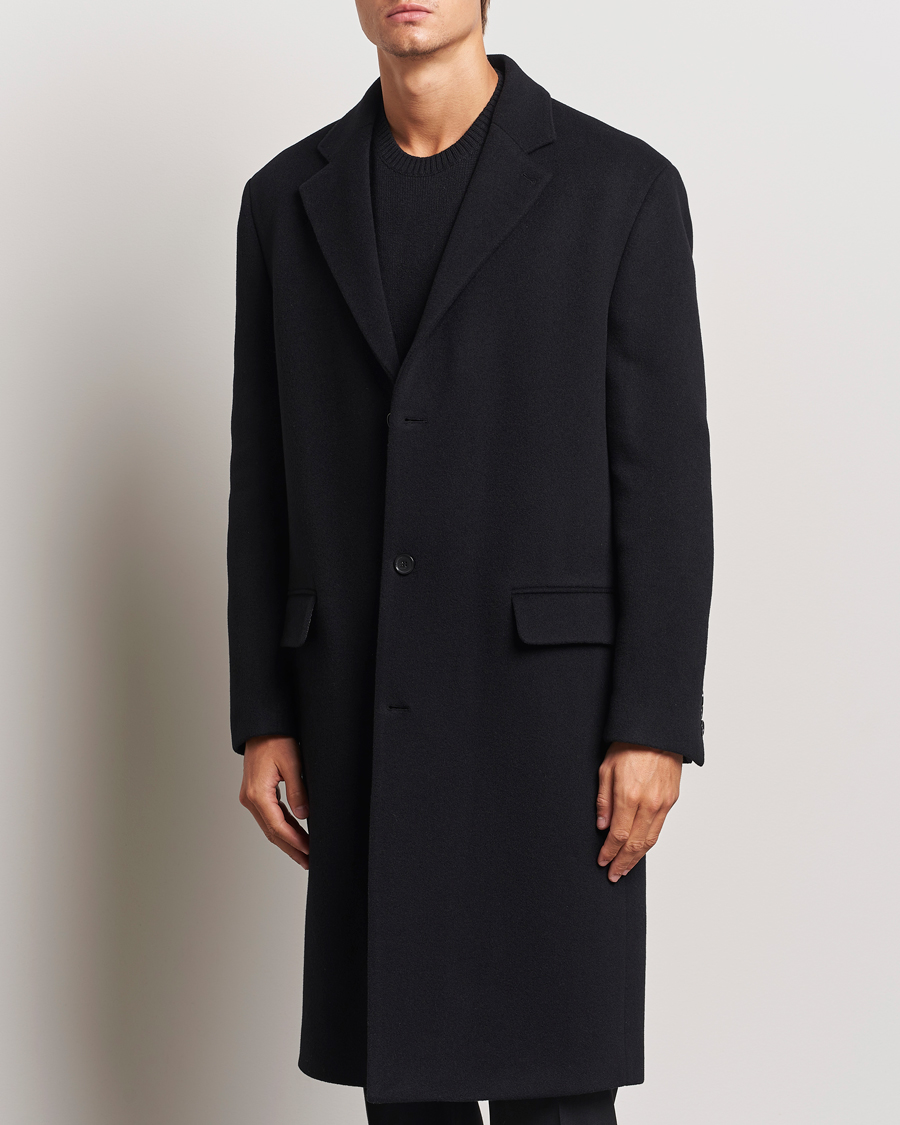 Mies | Takit | Filippa K | Relaxed Wool Coat Black