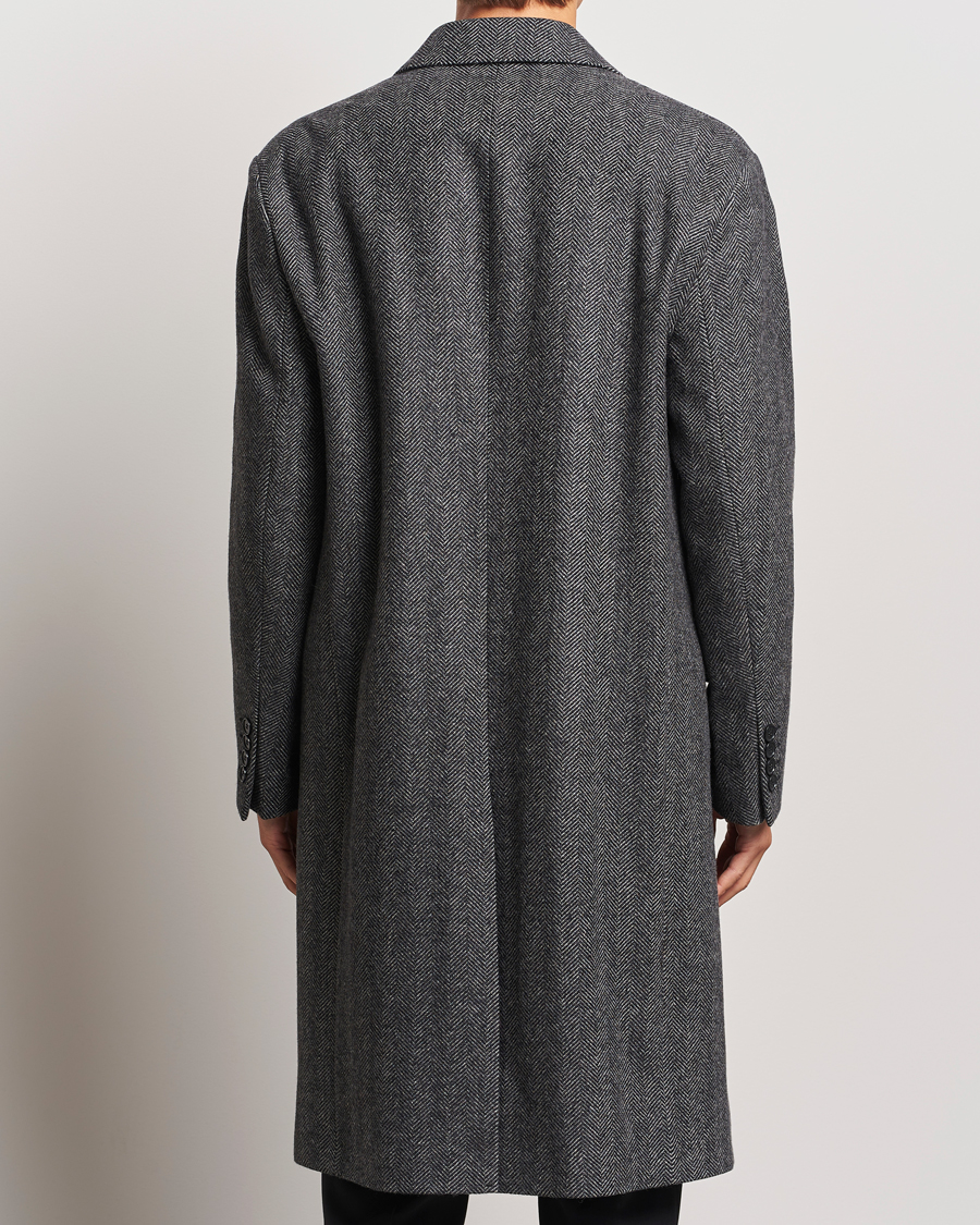 Mies | Takit | Filippa K | Relaxed Wool Coat Grey Herringbone