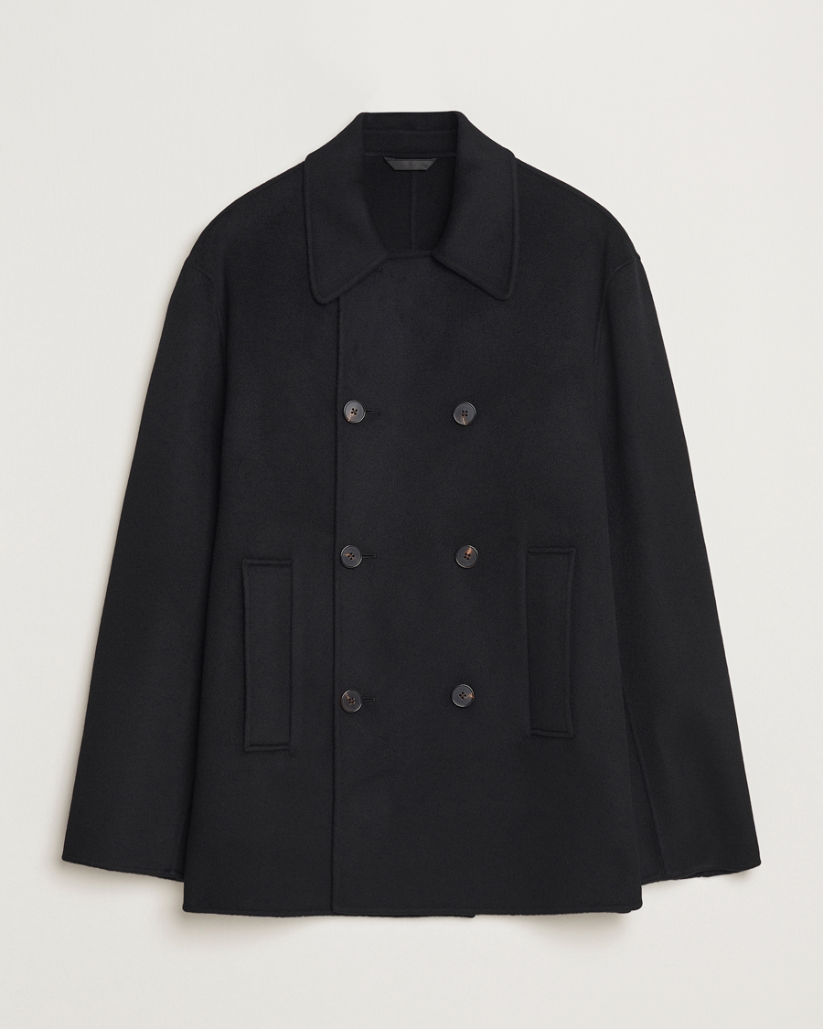 Mies | Takit | Filippa K | Double Faced Wool Peacoat Black