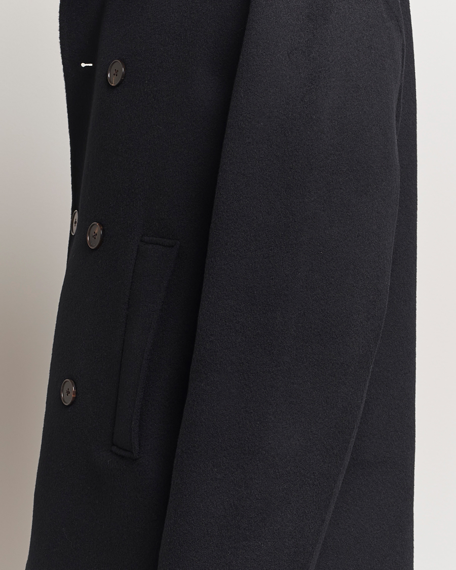 Mies | Takit | Filippa K | Double Faced Wool Peacoat Black