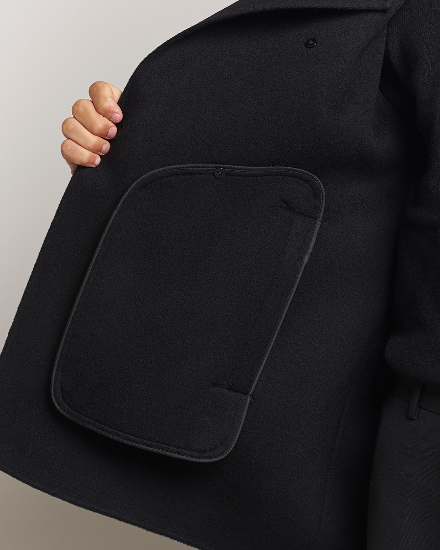 Mies | Takit | Filippa K | Double Faced Wool Peacoat Black