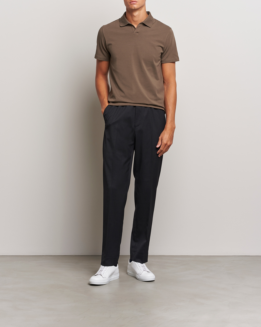 Mies | Housut | Filippa K | Relaxed Terry Wool Trousers Anthracite