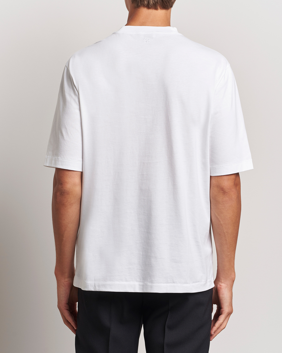 Mies | T-paidat | Filippa K | Mock Neck T-Shirt White