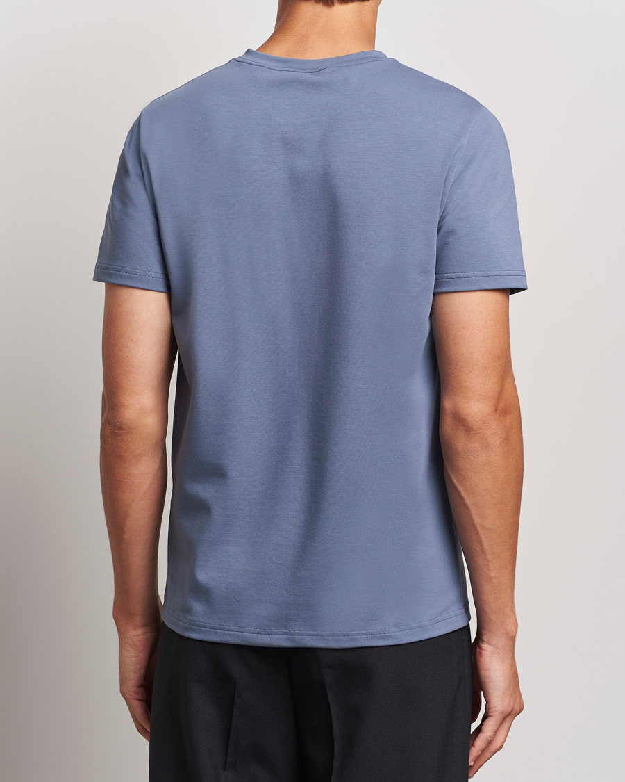 Mies | T-paidat | Filippa K | Soft Lycra T-Shirt Grey Blue