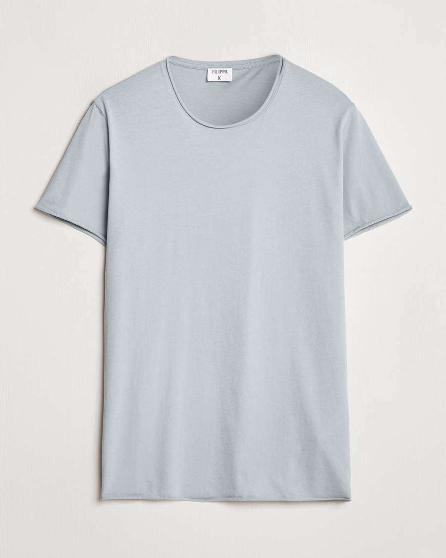 Mies | T-paidat | Filippa K | Roll Neck Crew Neck T-Shirt Thunderstorm