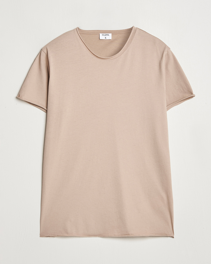 Mies | T-paidat | Filippa K | Roll Neck Crew Neck T-Shirt Faded Khaki