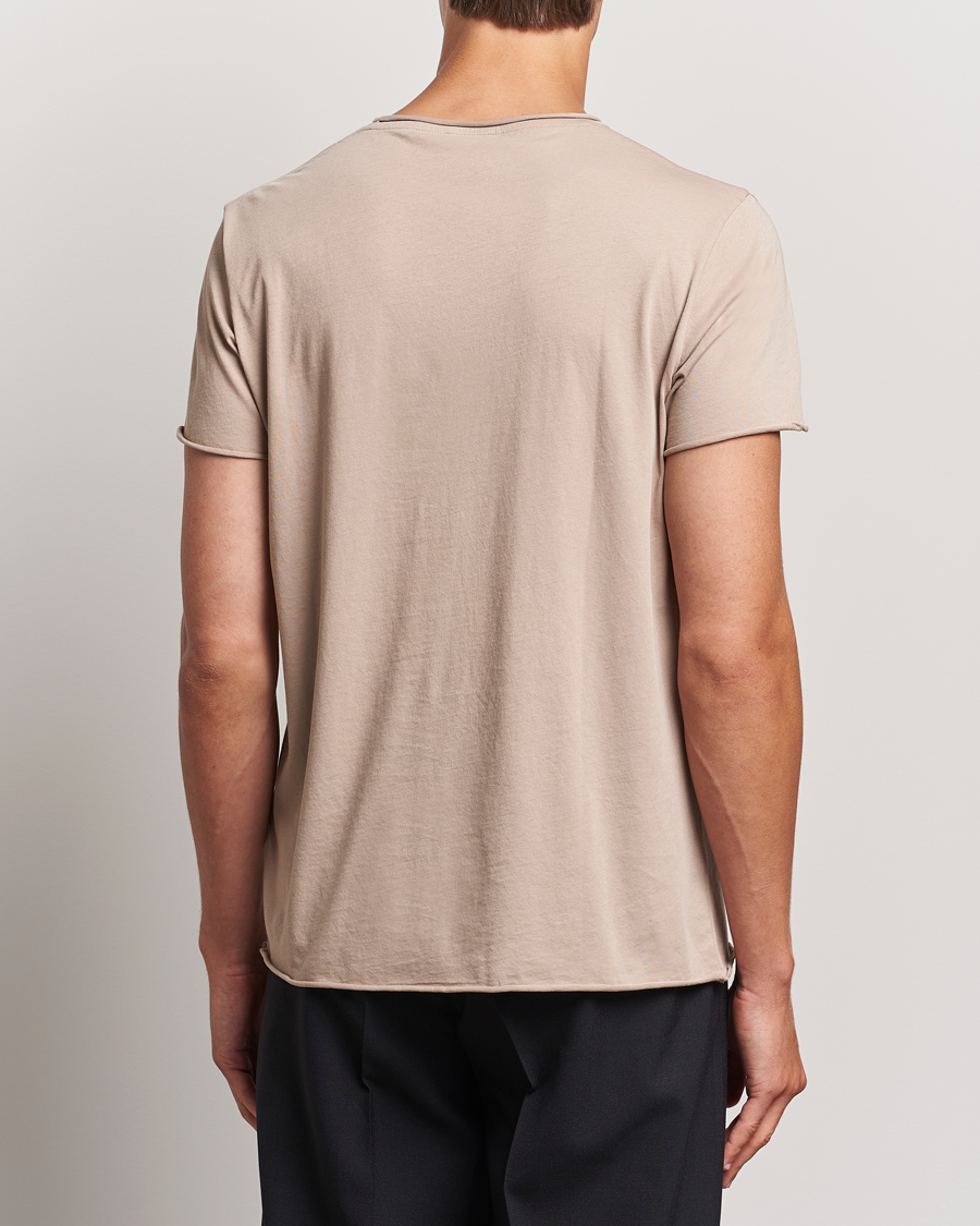 Mies | T-paidat | Filippa K | Roll Neck Crew Neck T-Shirt Faded Khaki