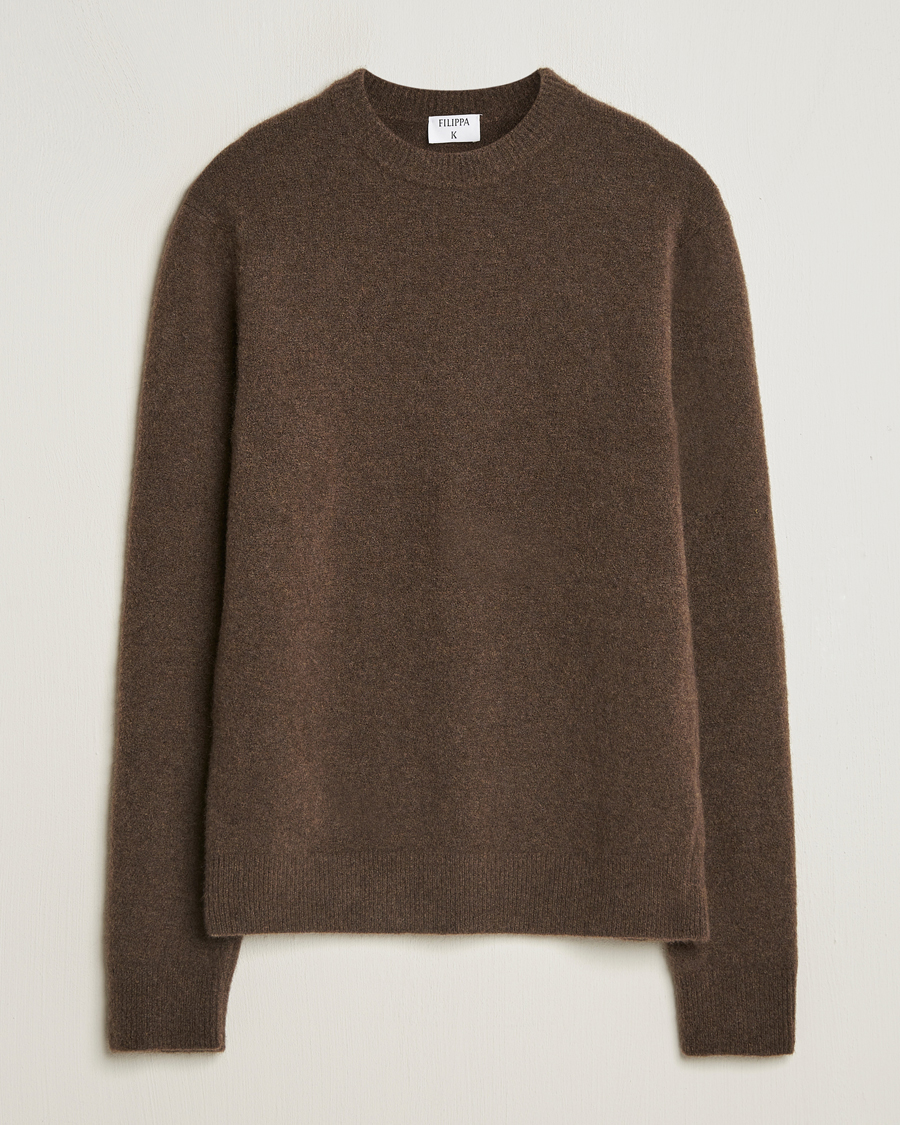 Mies | Puserot | Filippa K | Yak Knitted Sweater Driftwood