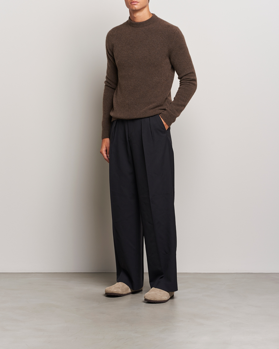 Mies | Puserot | Filippa K | Yak Knitted Sweater Driftwood