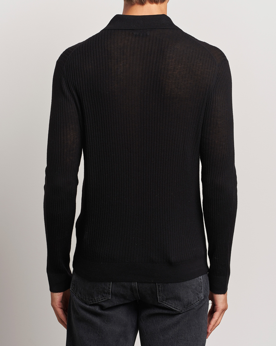 Mies | Puserot | Filippa K | Light Knitted Cardigan Black
