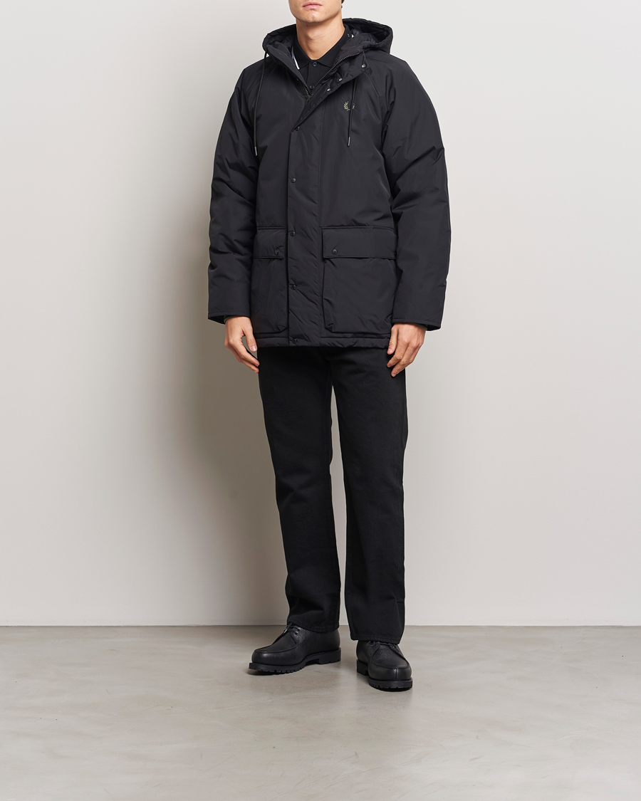 Mies | Takit | Fred Perry | Padded Zip Through Parka Black
