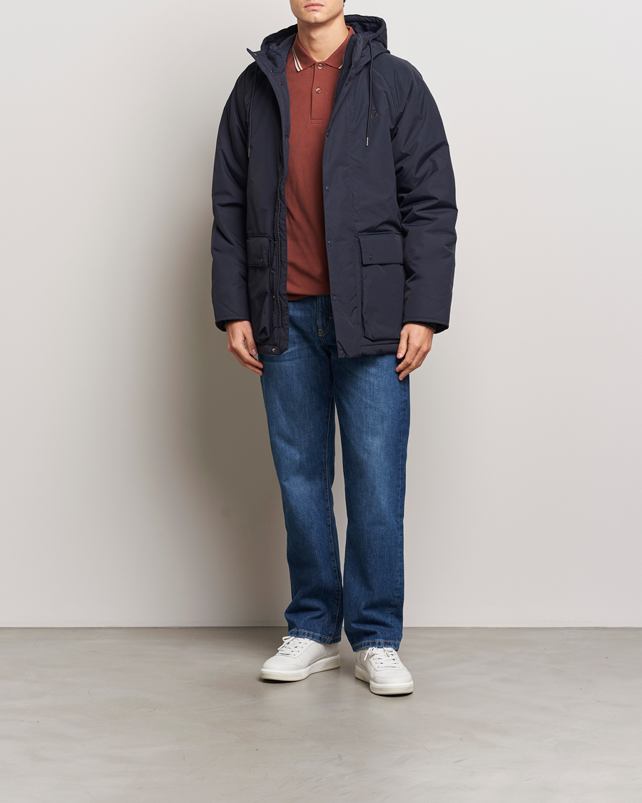 Mies | Takit | Fred Perry | Padded Zip Through Parka Navy