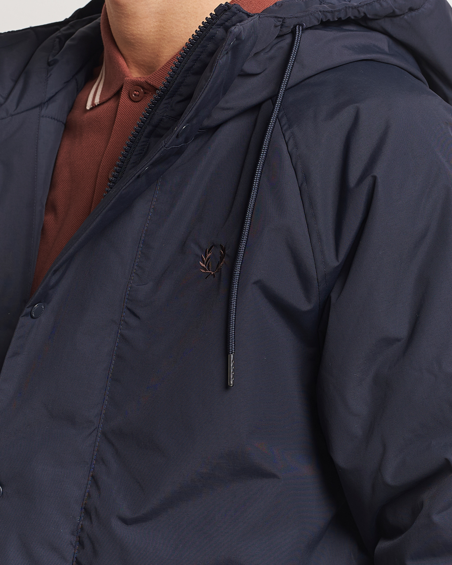 Mies | Takit | Fred Perry | Padded Zip Through Parka Navy