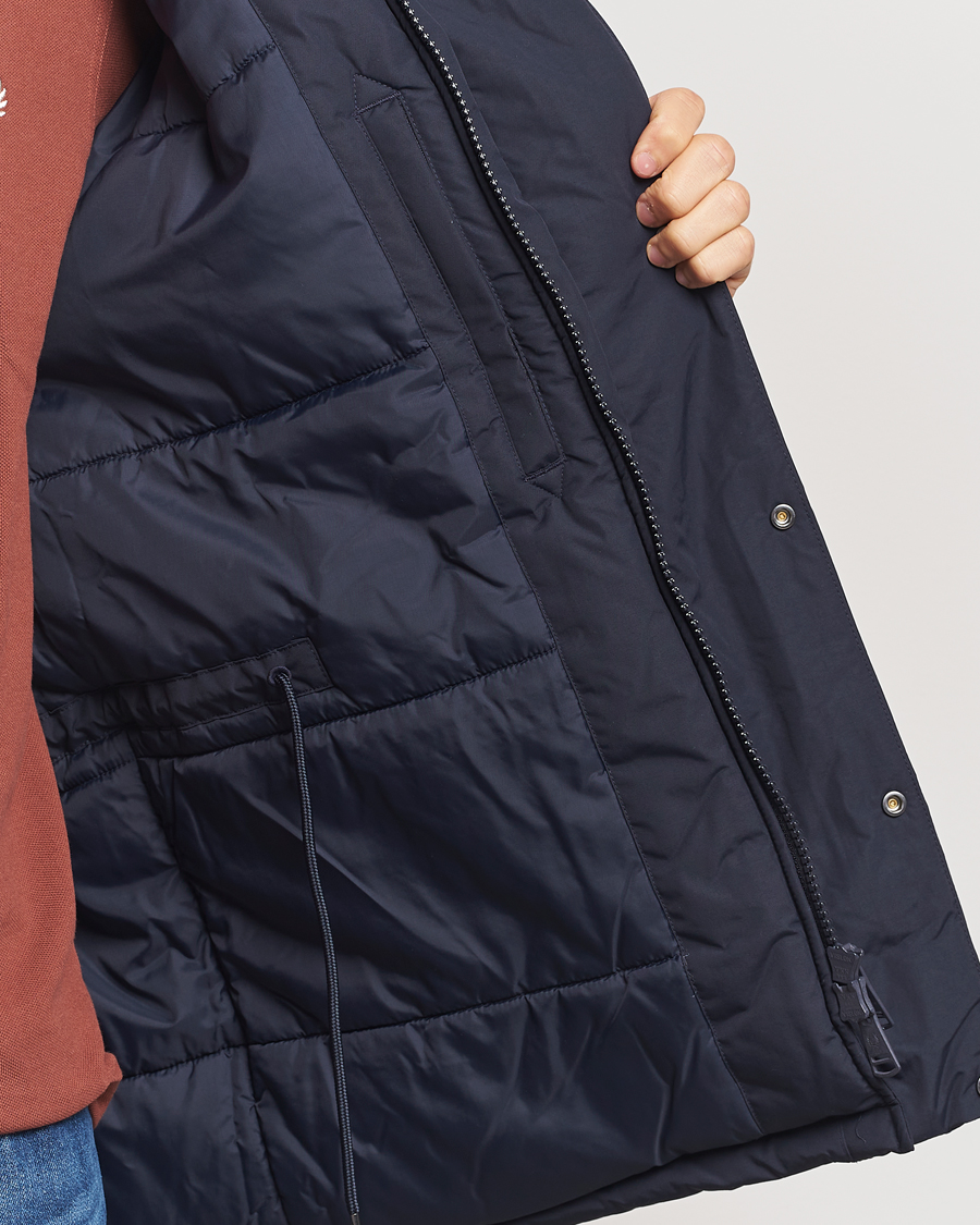 Mies | Takit | Fred Perry | Padded Zip Through Parka Navy