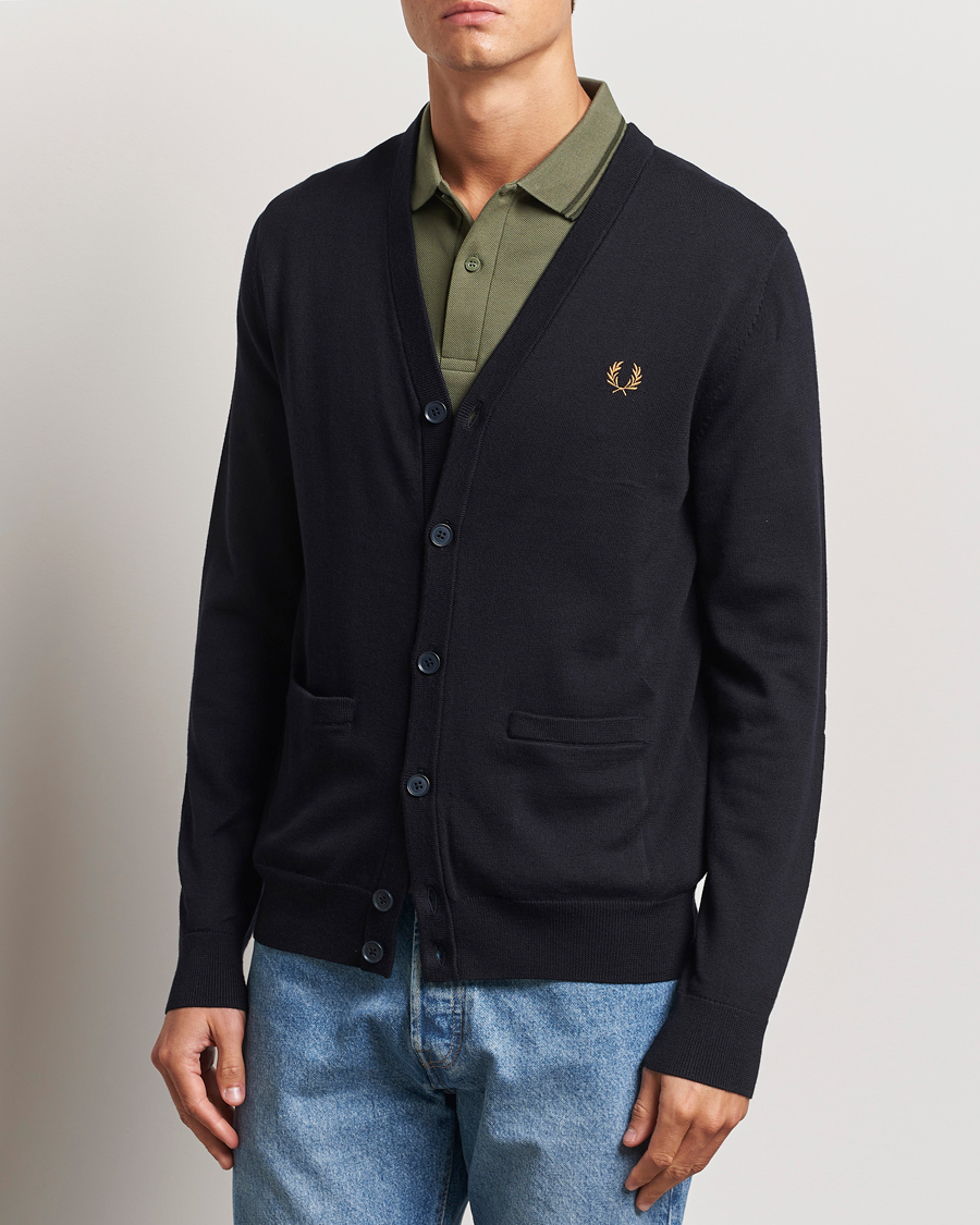 Mies | Puserot | Fred Perry | Classic Cardigan Navy